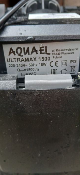 Aquael Ultramax 1500/h Filtr Zewnątrzny Do Akwarium