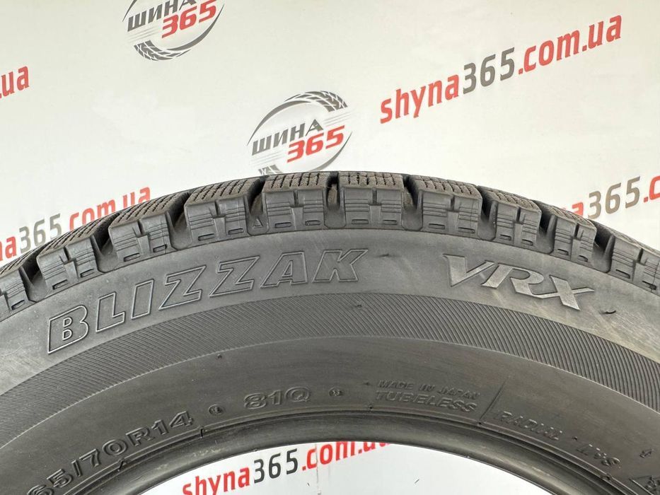 165/70 r14 bridgestone blizzak vrx 6mm шини бу зима