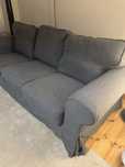 Kanapa ikea EKTORP szara trzyosobowa