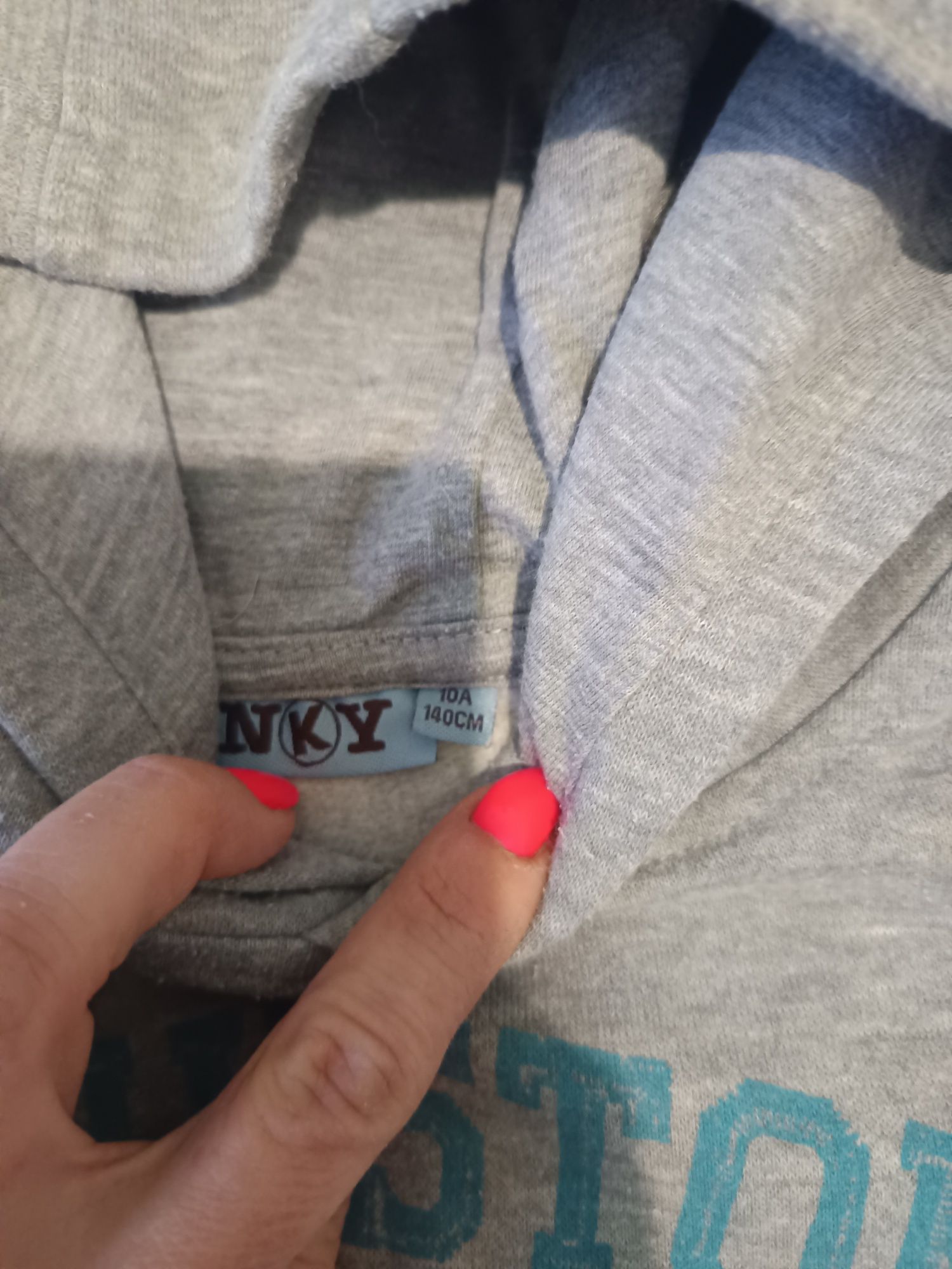 Sweat capuz cinza 10 anos