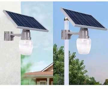 lampa uliczna solarna LED  włączająca się automatycznie po zmroku