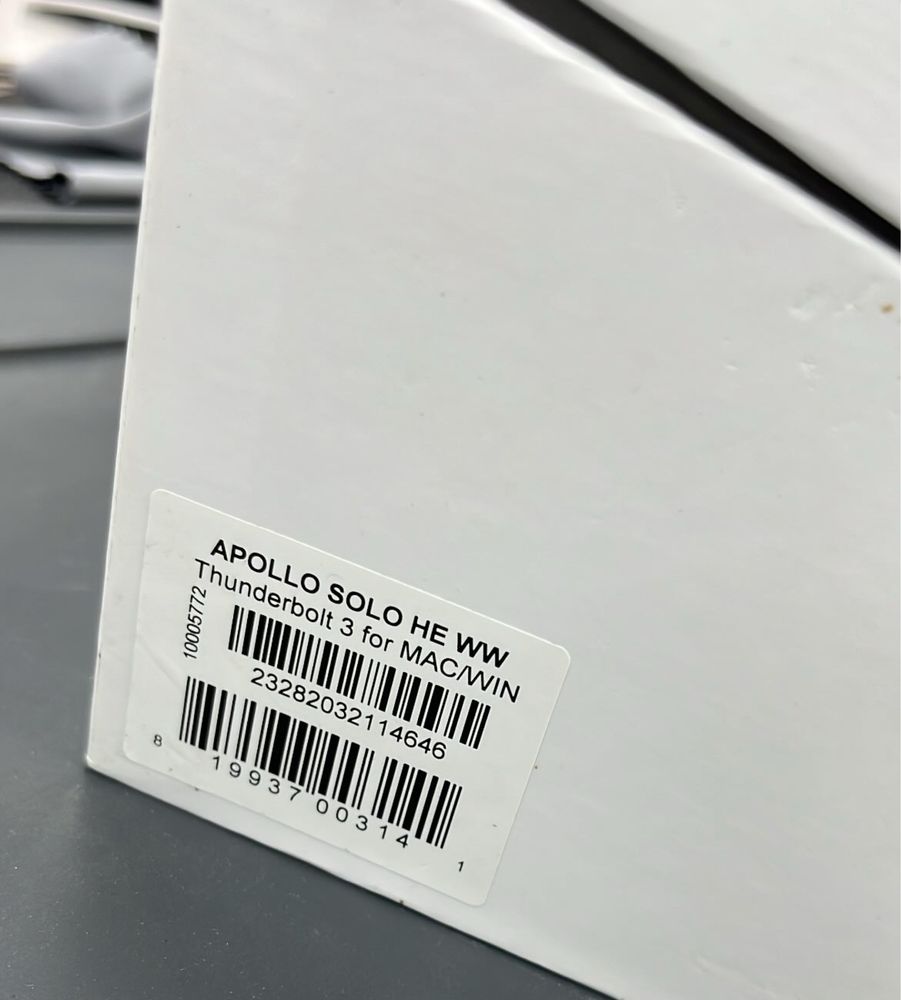 Interface apollo solo: thunderbolt por usb-c TROCA