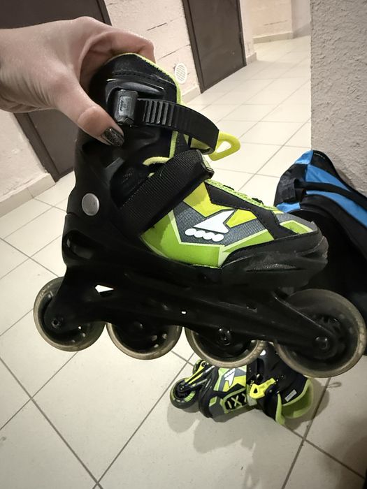Продам дитячі ролики Rollerblade, шолом, захист, сумку Micro