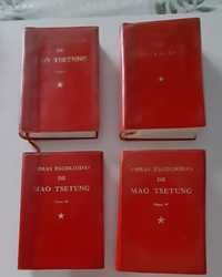 4 livros "Obras Escolhidas de Mao Tsetung"