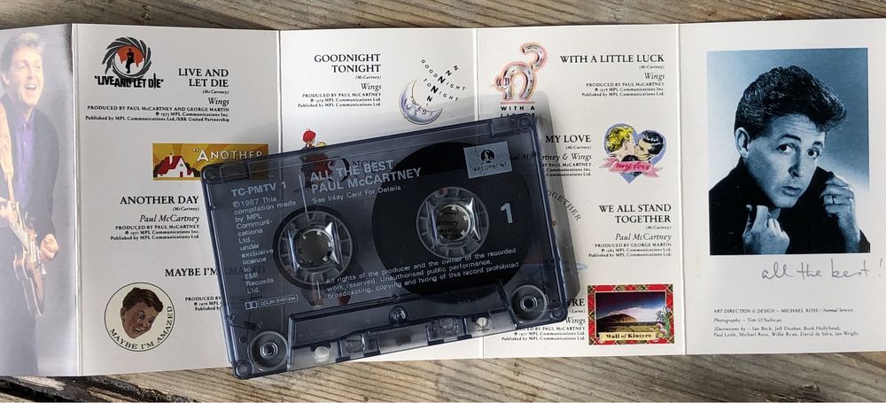 Oryginalna kaseta Paul McCartney - all the best ! 1987 Made in England