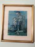 Pintura de Pablo Picasso o velho judeu e o menino