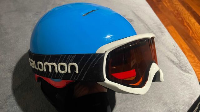 Komplet gogle i kask narciarski Salomon KID 53-56cm
