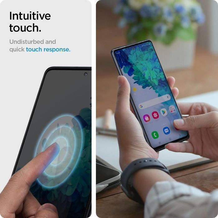 Szkło Hartowane Spigen Glass FC do Samsung Galaxy S20 FE - Czarne