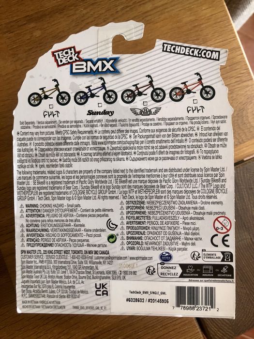 BMX Tech Deck ( Em Metal ) ( Novo/Selado )