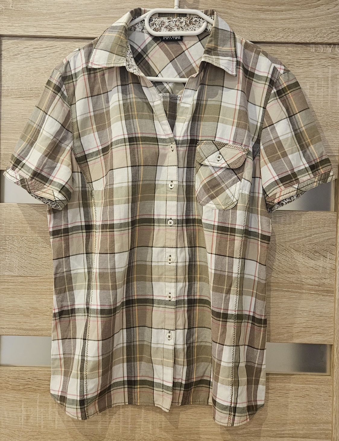 Koszula w kratę z krótkim rękawem, firmy Gerry Weber.