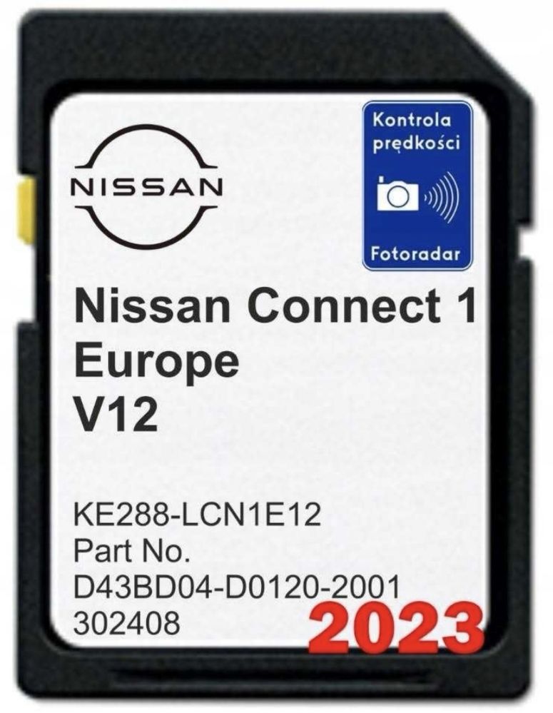 Nowe Mapy Nawigacja Nissan Connect v12 2022/2023 + polskie menu