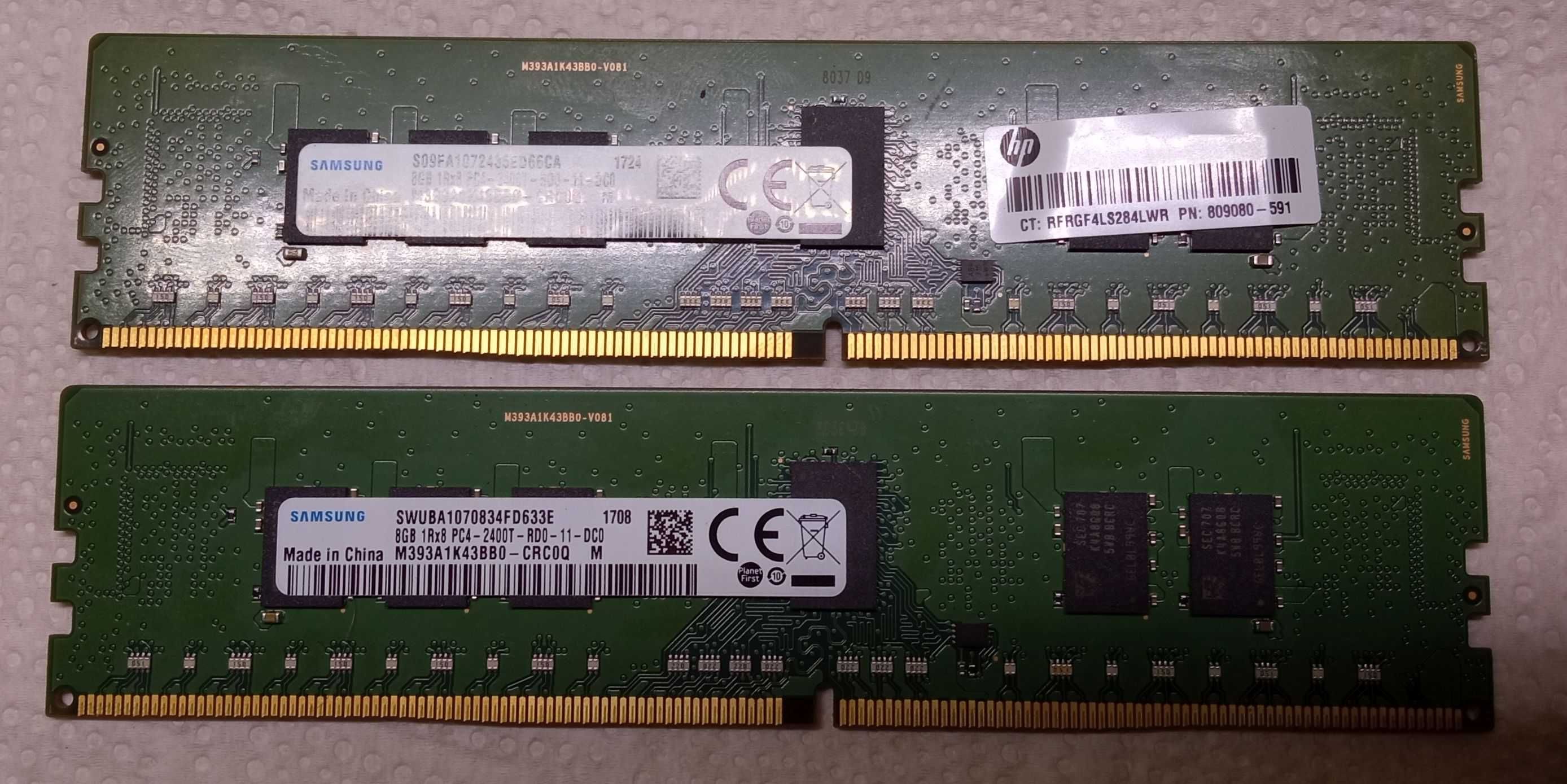 Pamięć Ram 16GB DDR4 Samsung 1Rx8 2400T-RE0-11-DC0 2x8GB