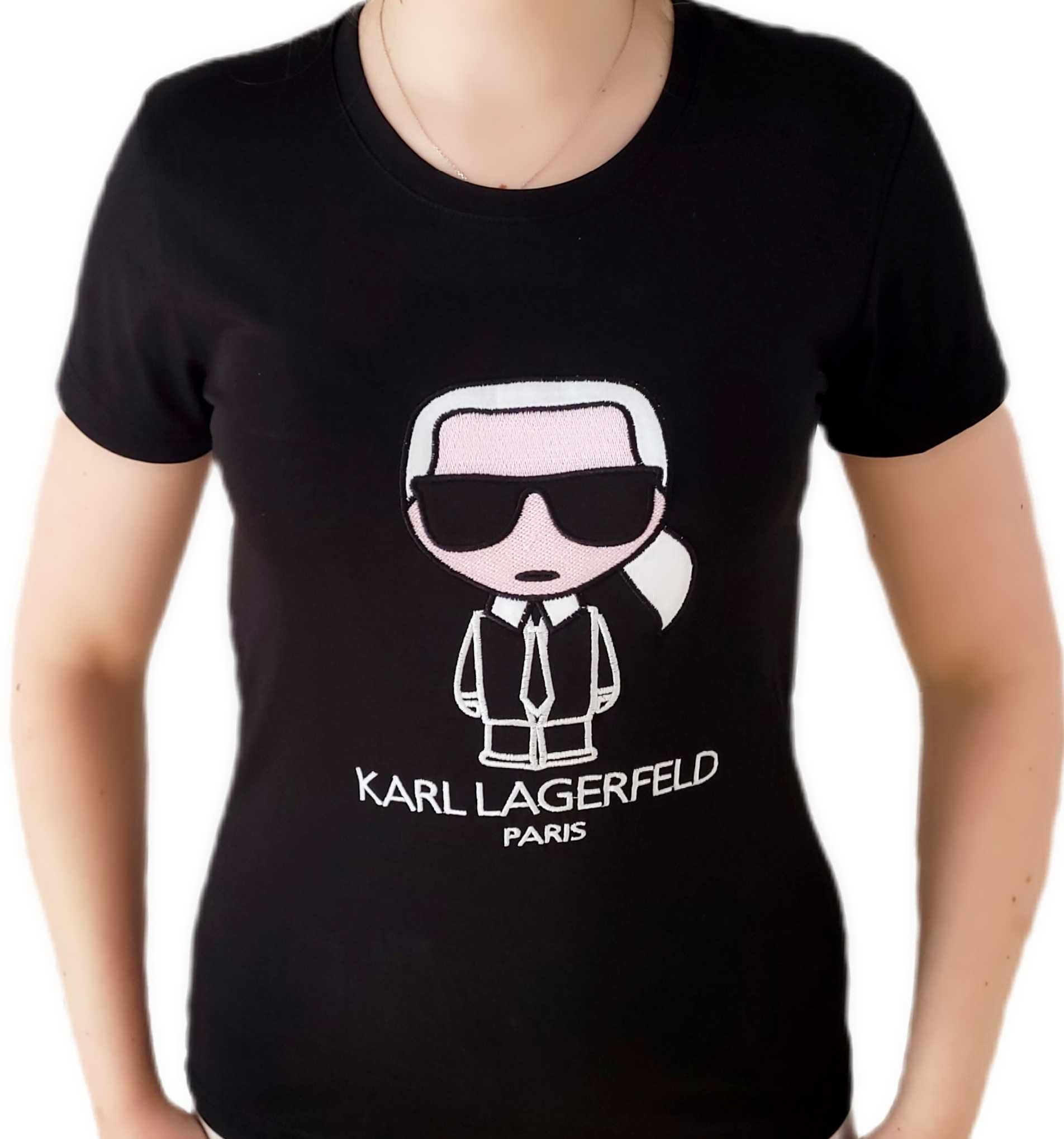 Koszulka damska Karl lagerfeld czarna rozm.M