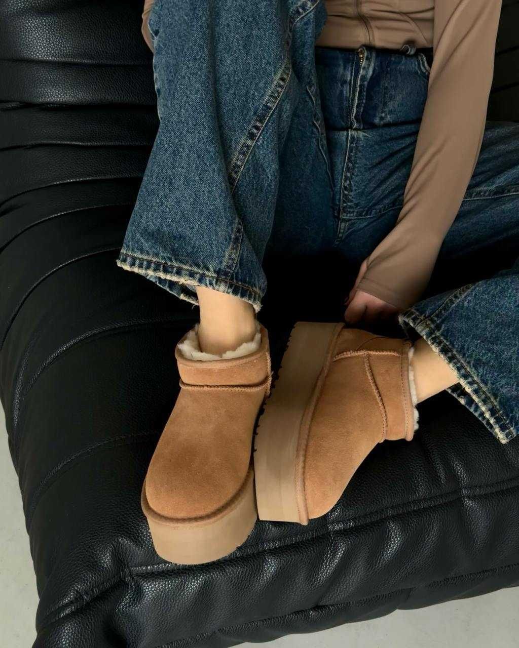 Розпродаж UGG Ultra Mini Platform Ginger коричневые УГГ ультра міні