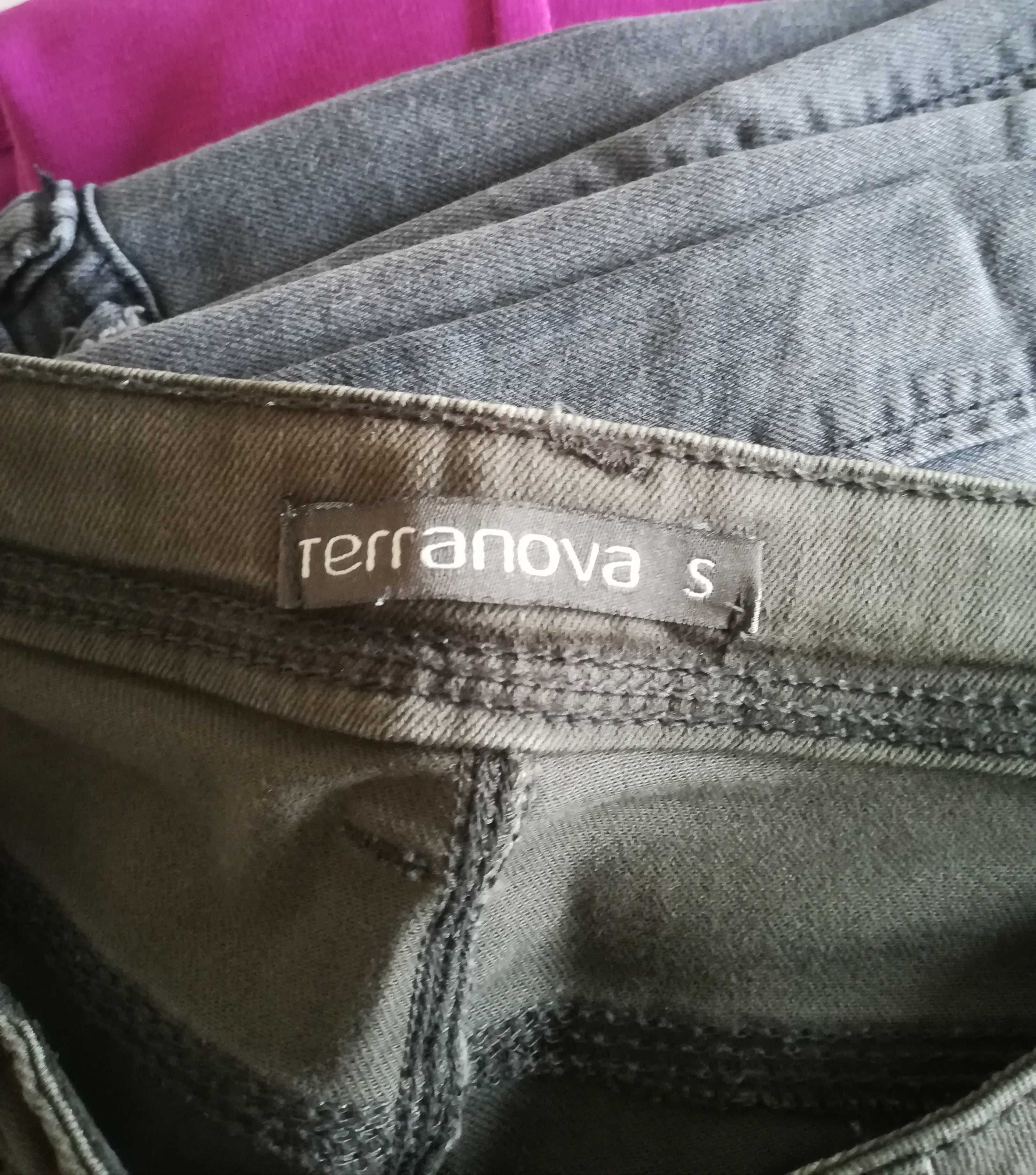 Szare jeansy skinny - Terranova