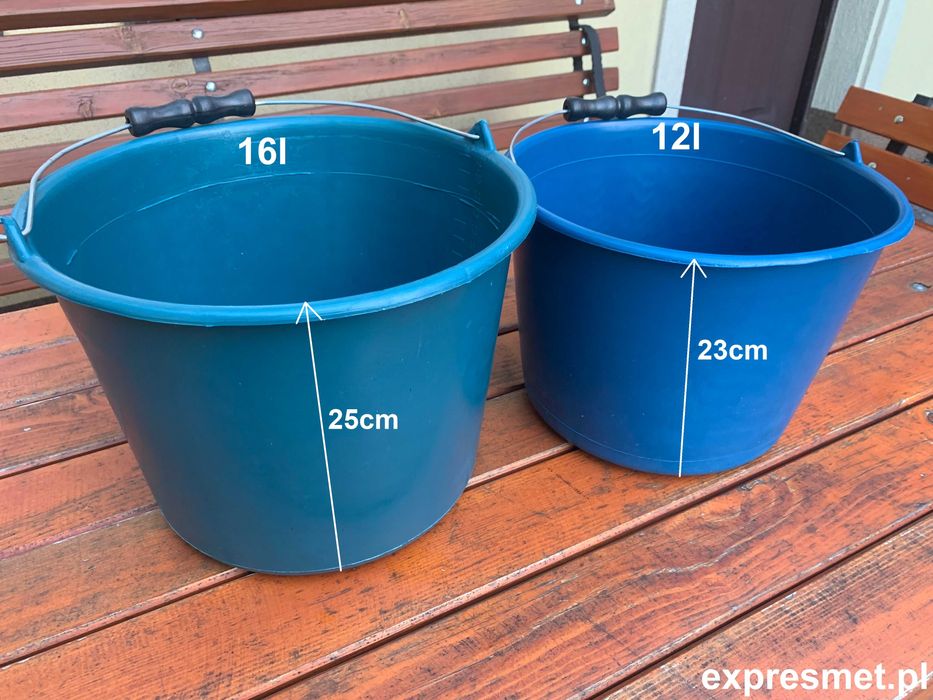 Polskie Wiadro gospodarcze 10L 12L 16 L 20 L kastra kalfas wanna miska