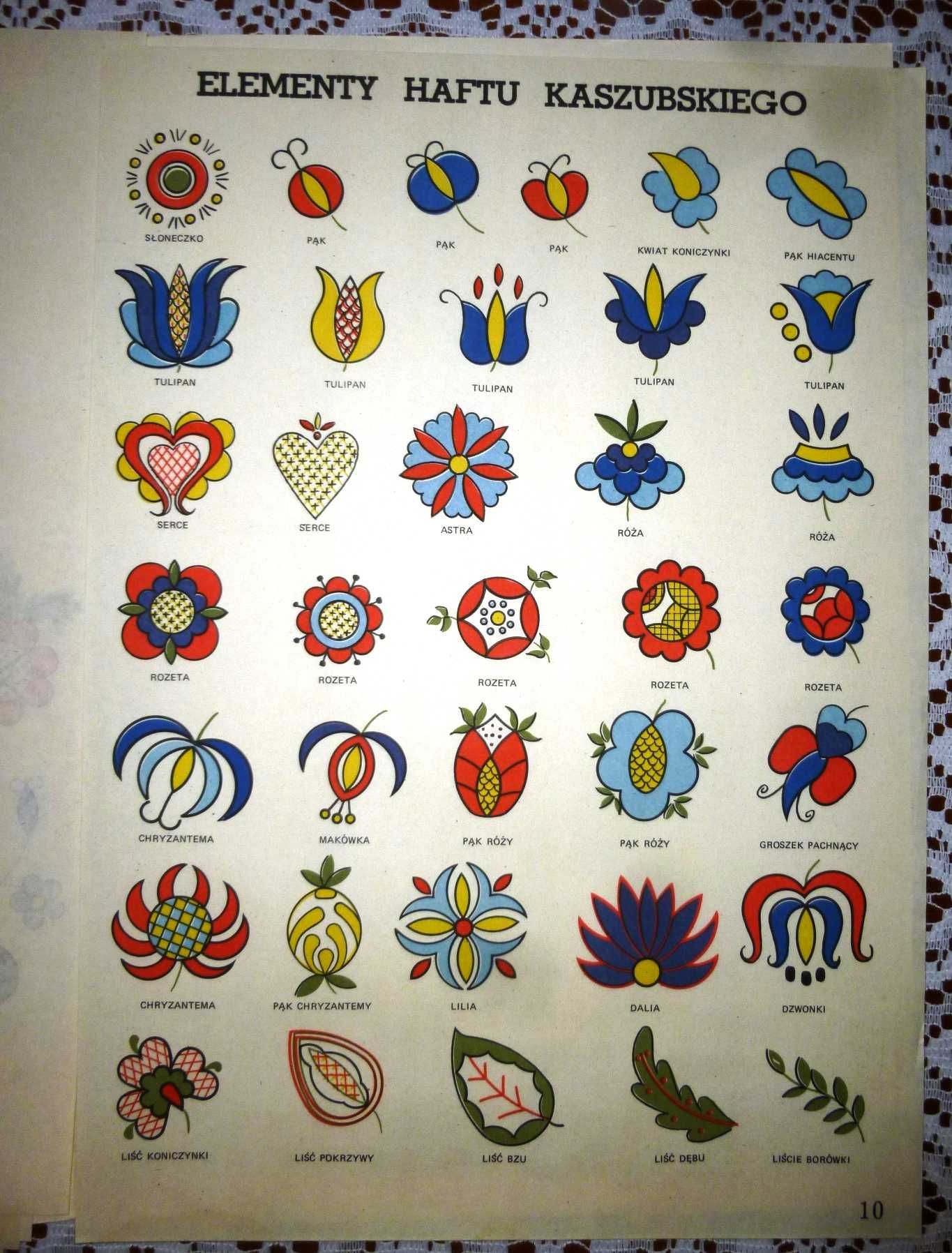 Wzory haftu kaszubskiego - szkoła wejherowska, 1982