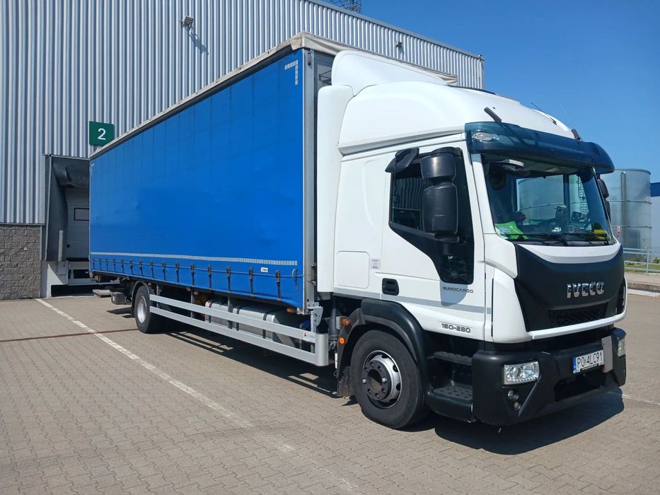 Iveco EUROCARGO 160E280  EURO 6 Plandeka 23EP DMC 16T Ładowność 8605kg winda DHOLLANDIA 1500 kg
