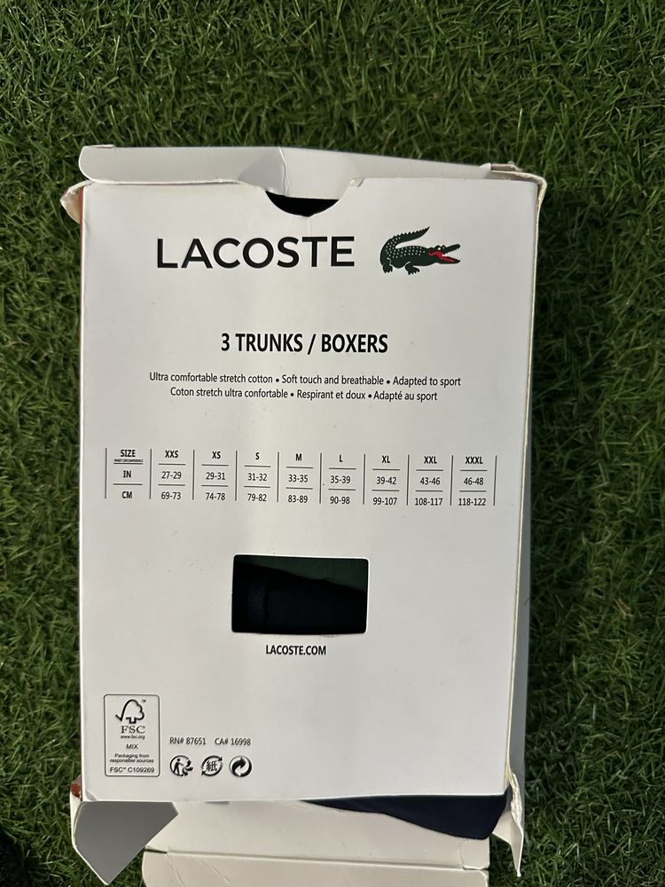 boxer lacoste novos