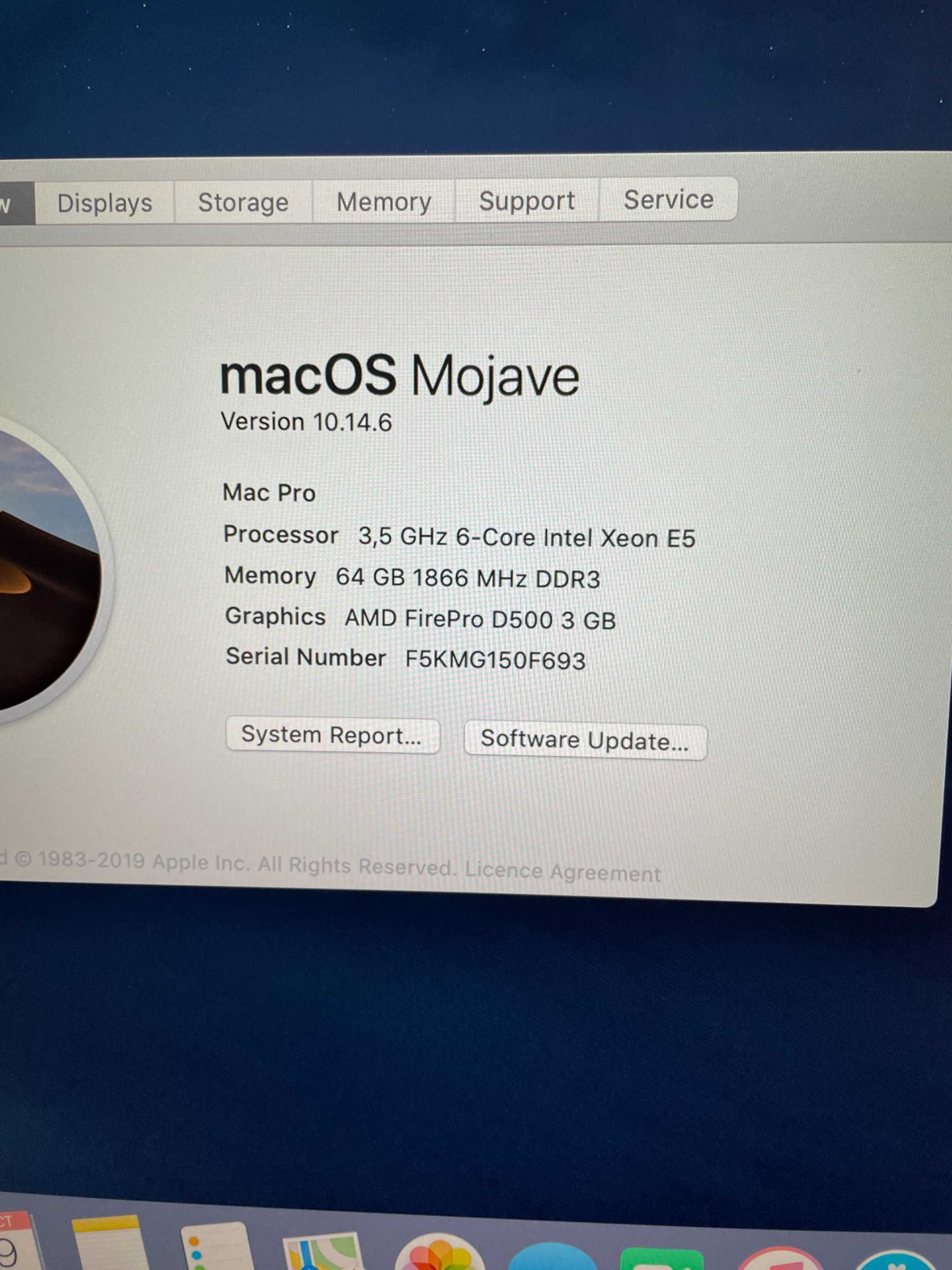Mac Pro 6.1, 64GB RAM, 256GB SSD, magic mouse, klawiatura