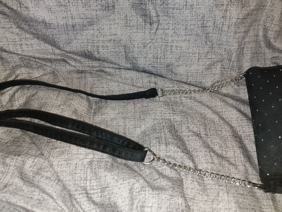 сумка чорна з блискітками