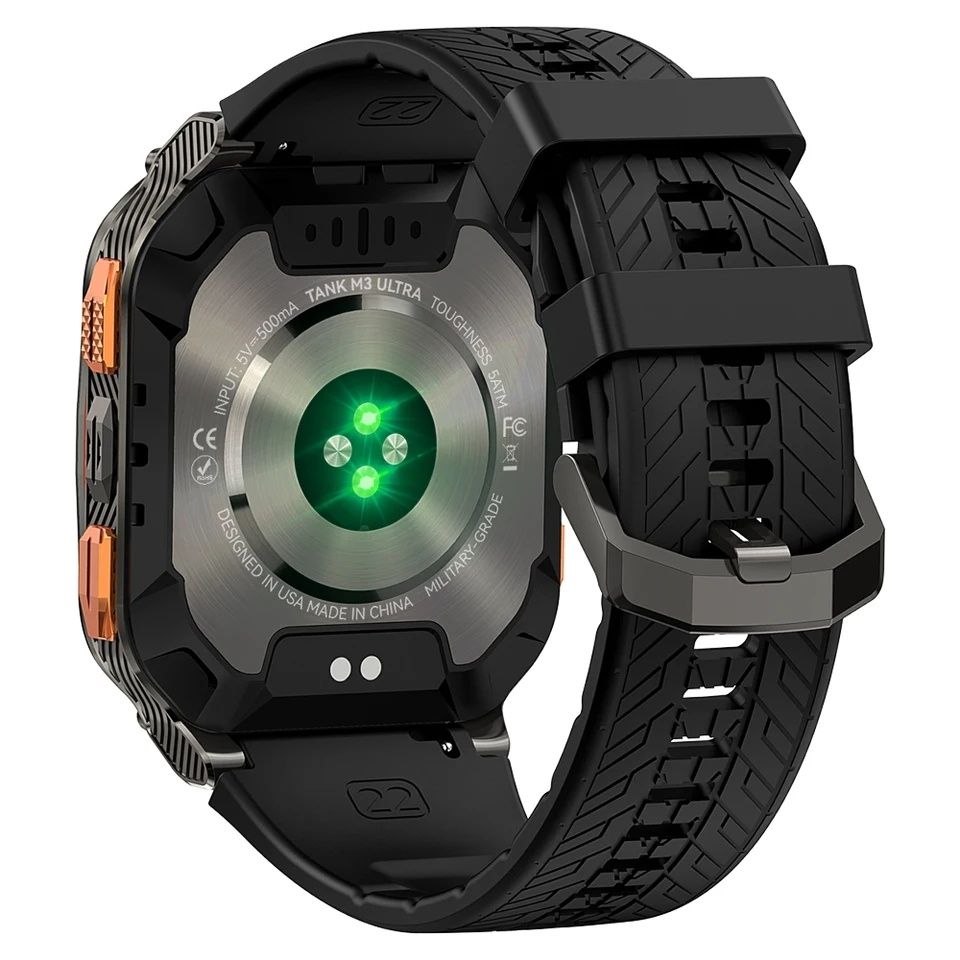 Тактические смарт часы Kospet TANK M3 Ultra с двумя ремешками