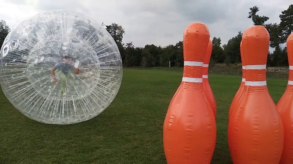 Human Bowling, ludzkie kręgle, kręgle, dmuchaniec, zestaw