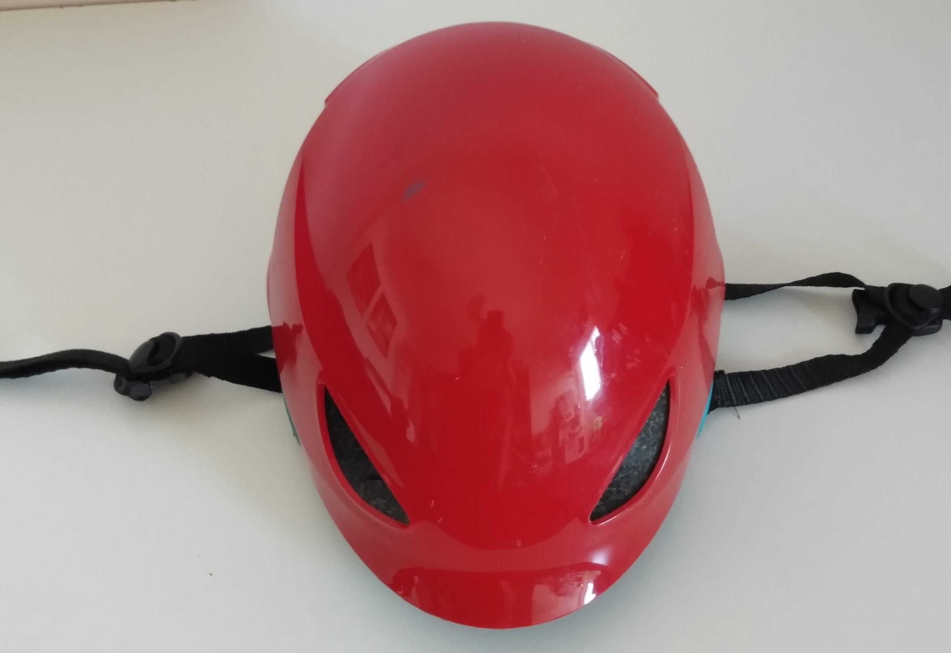 capacete para criança: 52 / 56 cm, vermelho