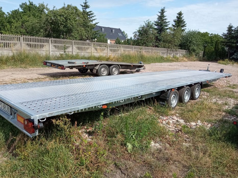 Wynajem wypożyczalnia lawet przyczep 8m, 6m,5m i 4.5m ładowność 2680kg