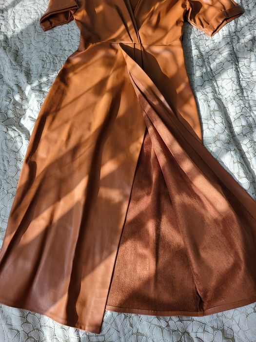 Сукня з екошкіри ZARA