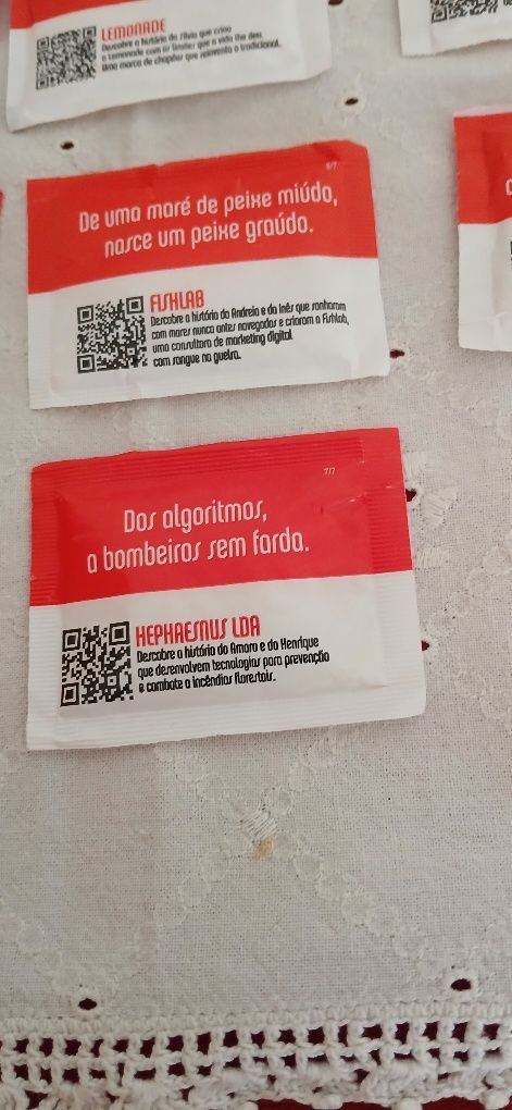 Pacotes de açúcar Buondi- Série completa