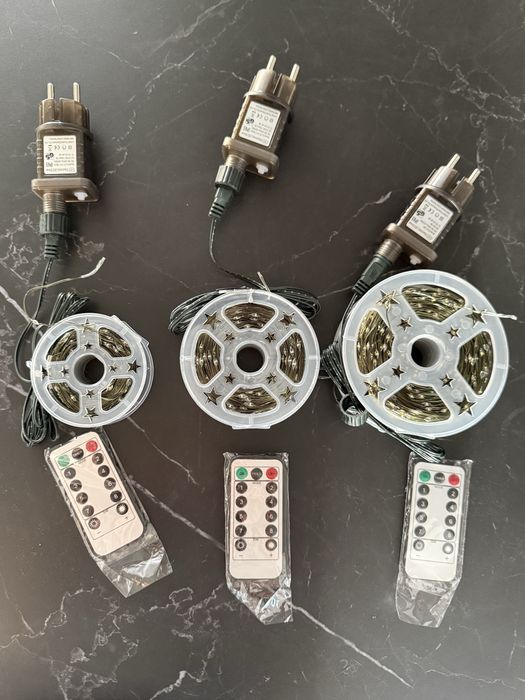 Гірлянда роса в теплому та холодному кольорі