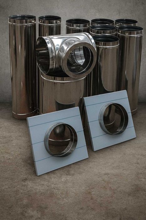 Димохід сендвіч, комін, труби на котел, труба для димохода, нержавійка