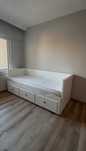 Łóżko IKEA HEMNES + materac JYSK