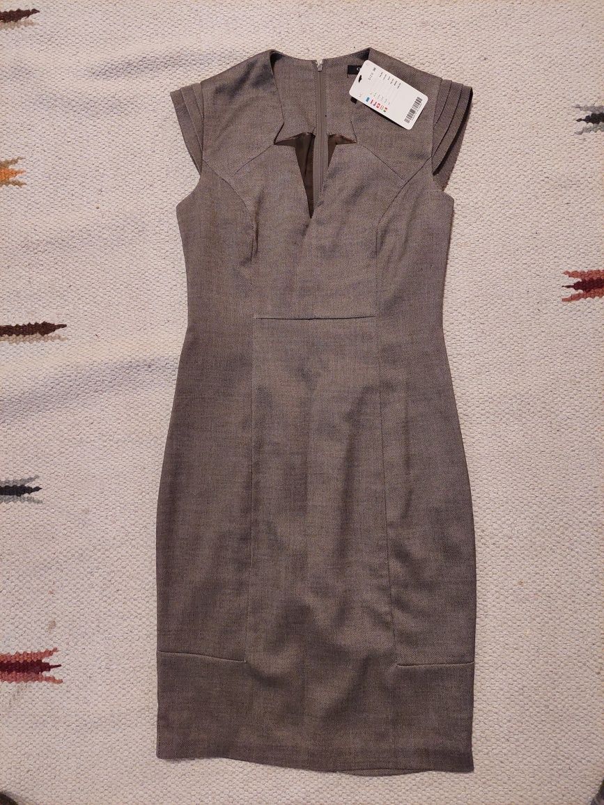 Nowa z metką elegancka sukienka Orsay, kolor brąz, 36