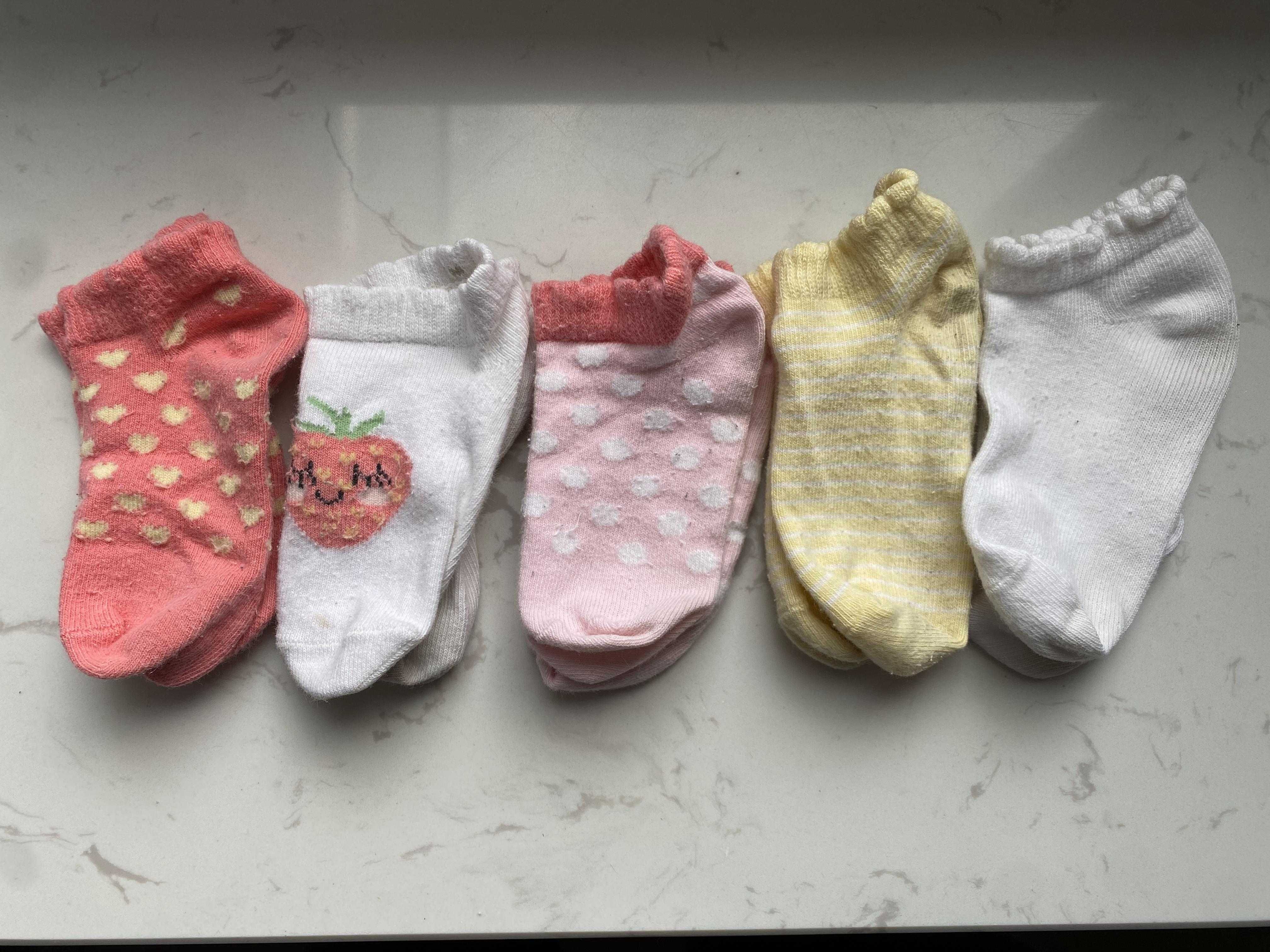Zestaw skarpetek niemowlęcych bawełnianych H&M, rozmiar 16/18