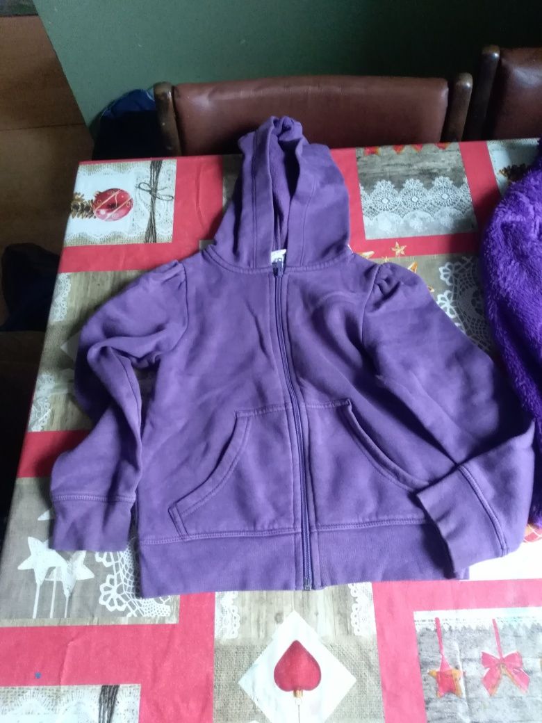 Bluza rozpinana polarowa dziewczęca 5 - 6 lata 110 - 116