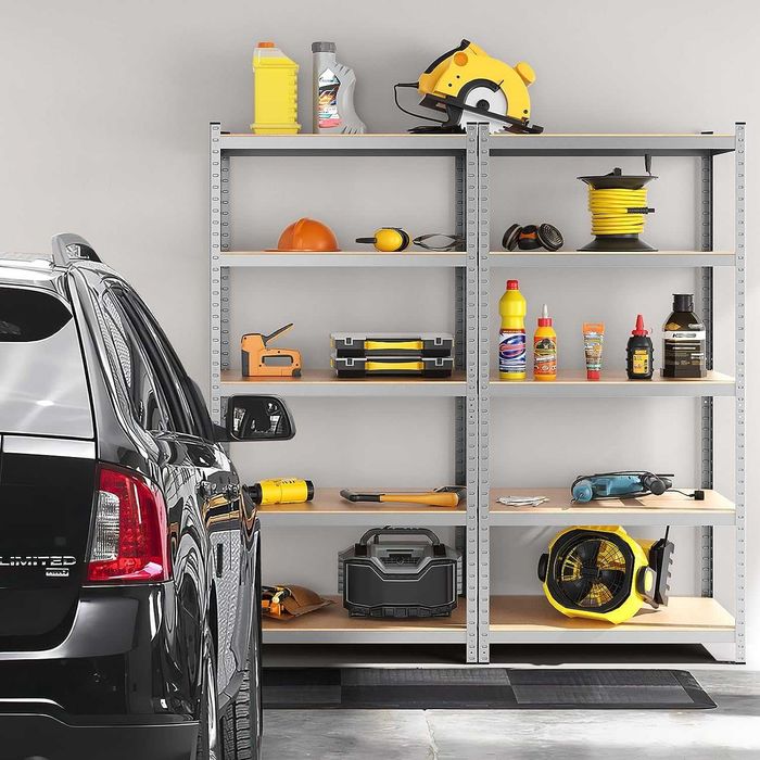 Стеллаж 180х90х40 см металлический Полки 5 шт/Стелаж для склада гаража