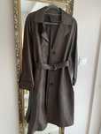 Massimo Dutti brazowy plaszcz trencz czekoladowy nowy