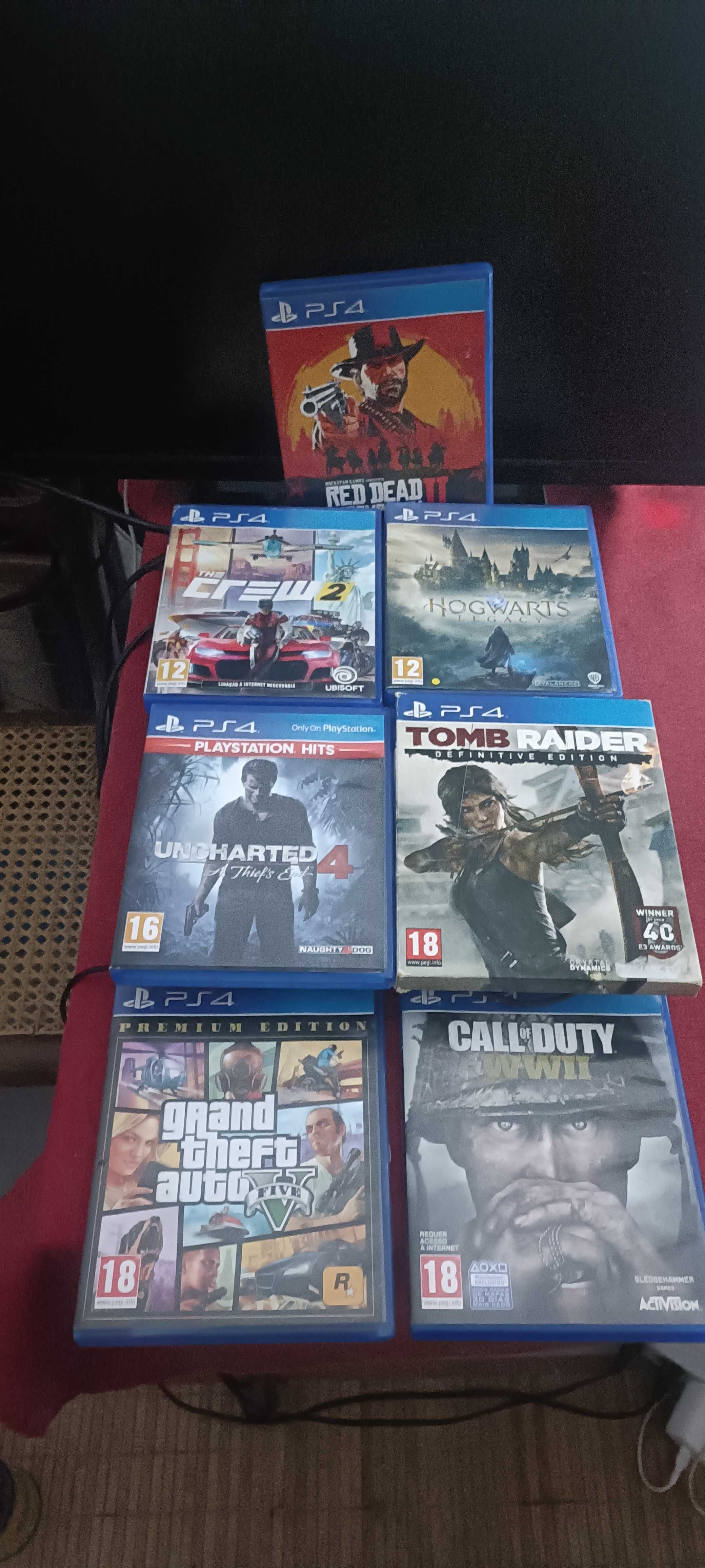 Ps4 com comando e jogos l.