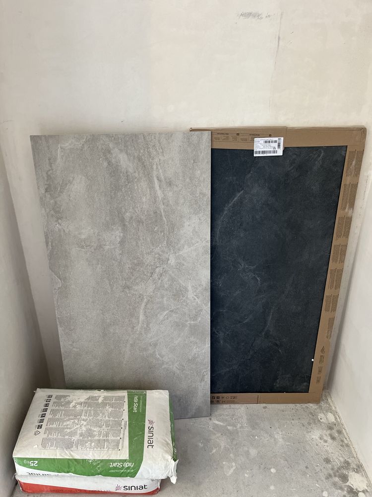 Gres płytki 60x120 senti Tempesta Graphite Mat 1,43m grey mat