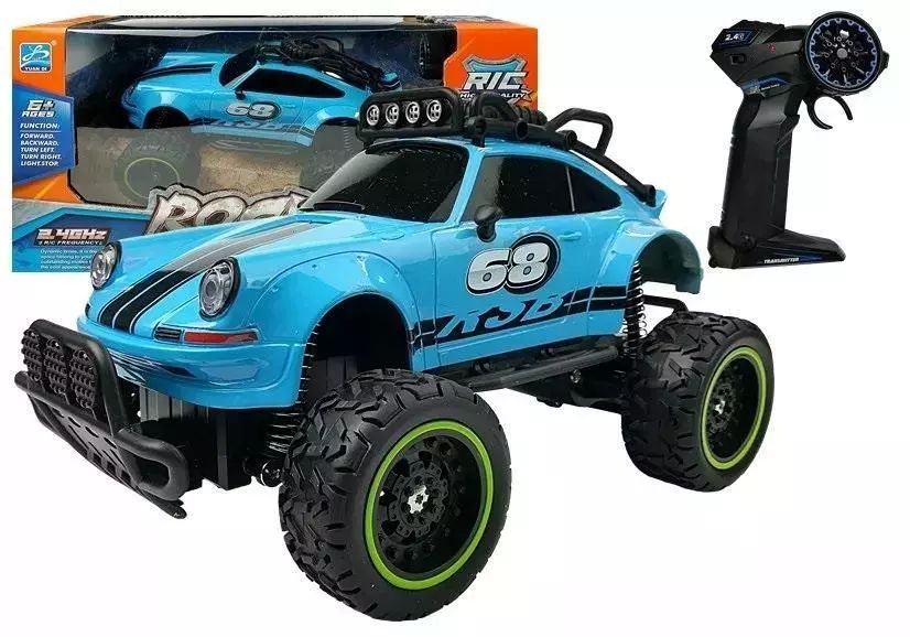 Beetle 6.5 km/h zdalnie sterowany niebieski. Leantoys. Nowy Produkt