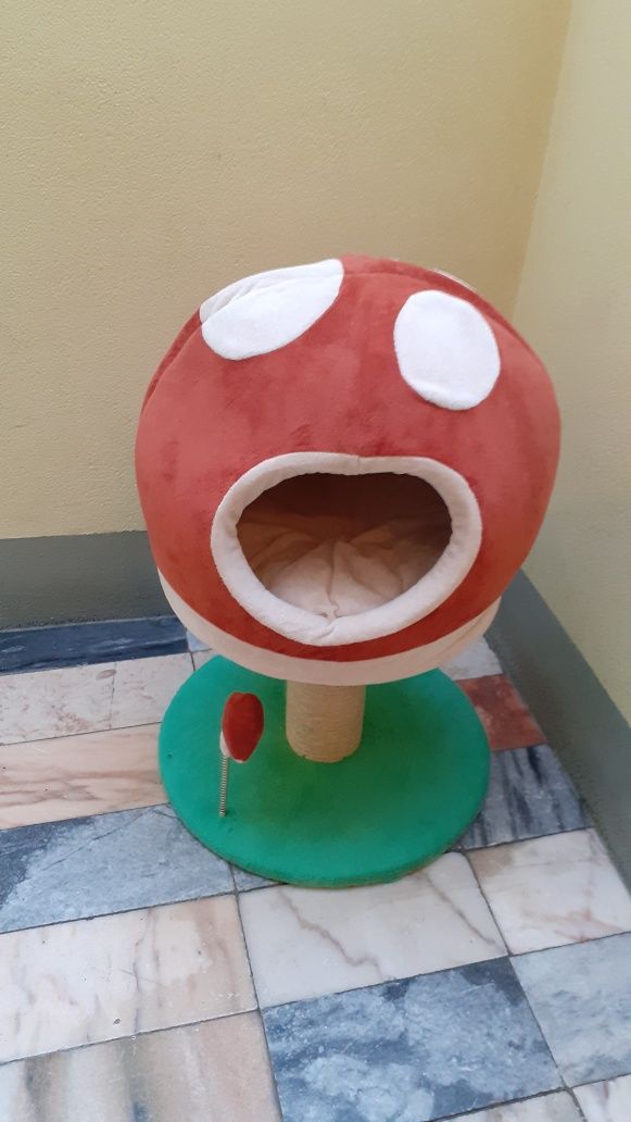 Arranhador casota cogumelo Super Mario NOVO