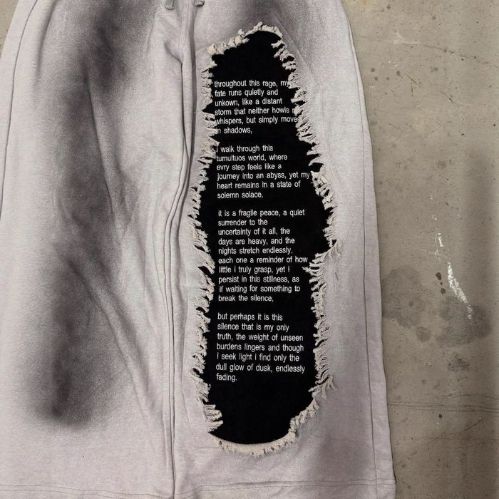 Спортивные штаны серые черные в грязи swag y2k pants