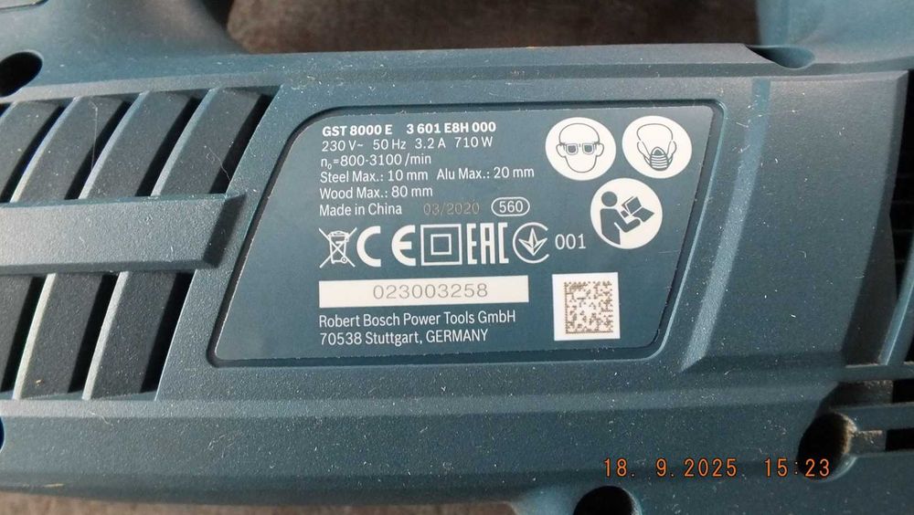 wyrzynarka BOSCH GST 8000 E Professionalna
