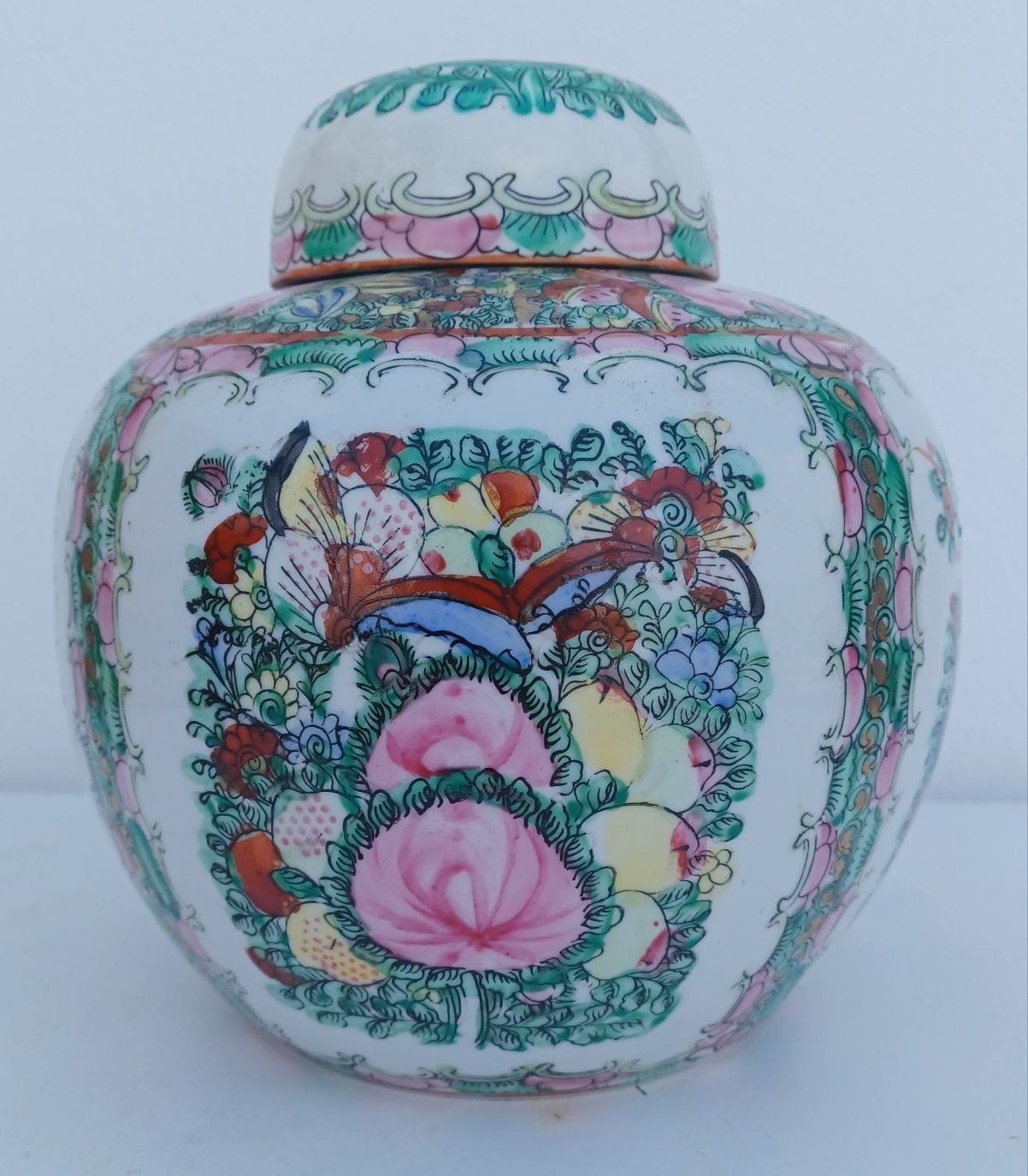 Vaso decorativo (Tibor o Bol) Porcelana de Macau