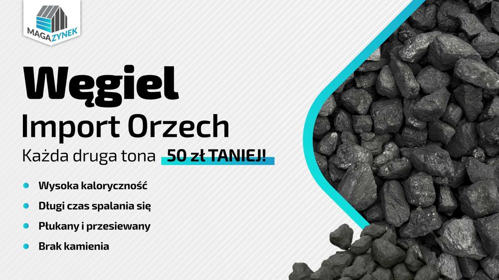Węgiel ORZECH kaloryczność 27 MJ/kg