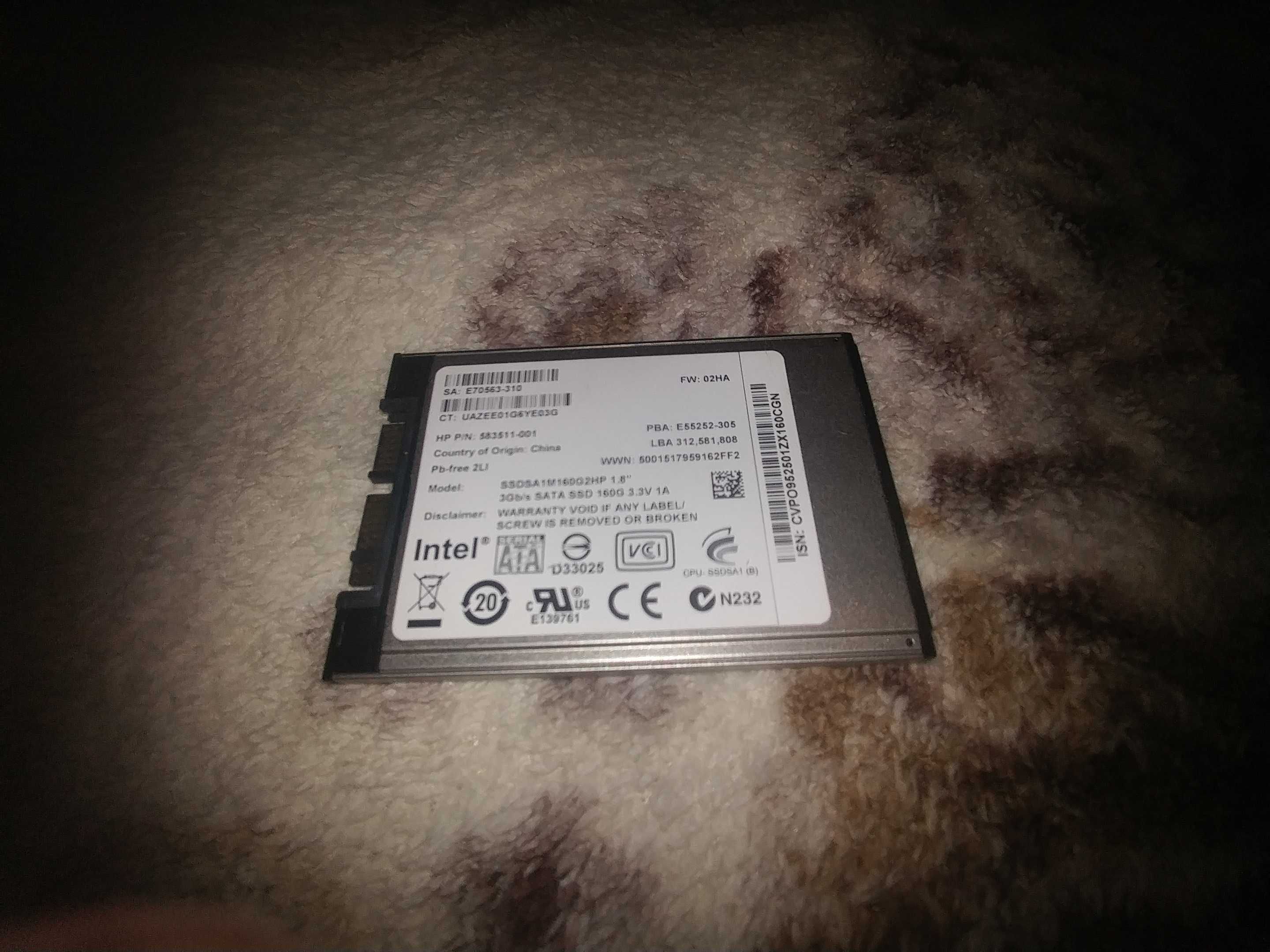SSD microsata 160GB Intel