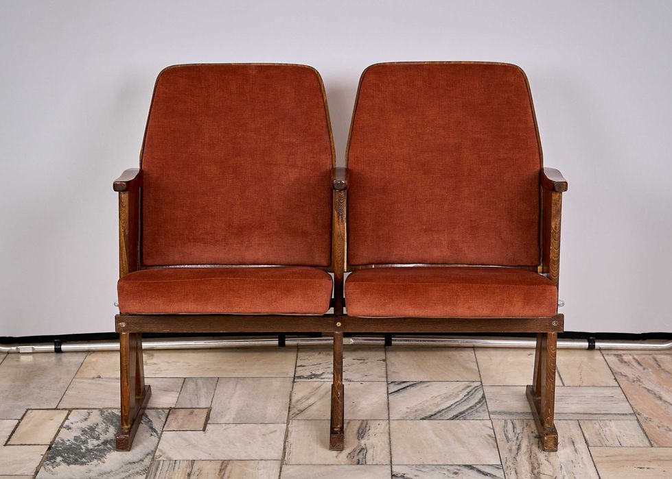 Fotele kinowe Vintage Czechosłowacja lata 70