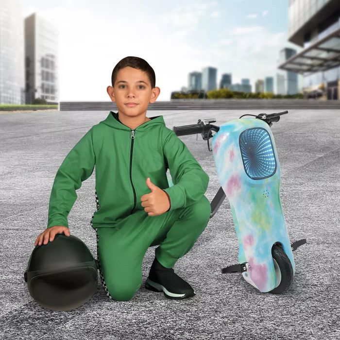 Детский Электрический трехколесный велосипед  LED Drift Wheels 360° др